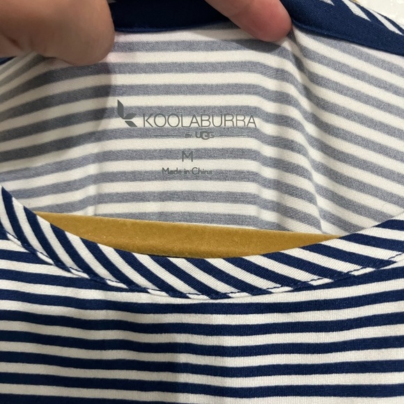 Koolaburra By UGG Cozy Pajama Set Women’s Size M Blue Cropped Wide Leg Pant - Picture 4 of 9